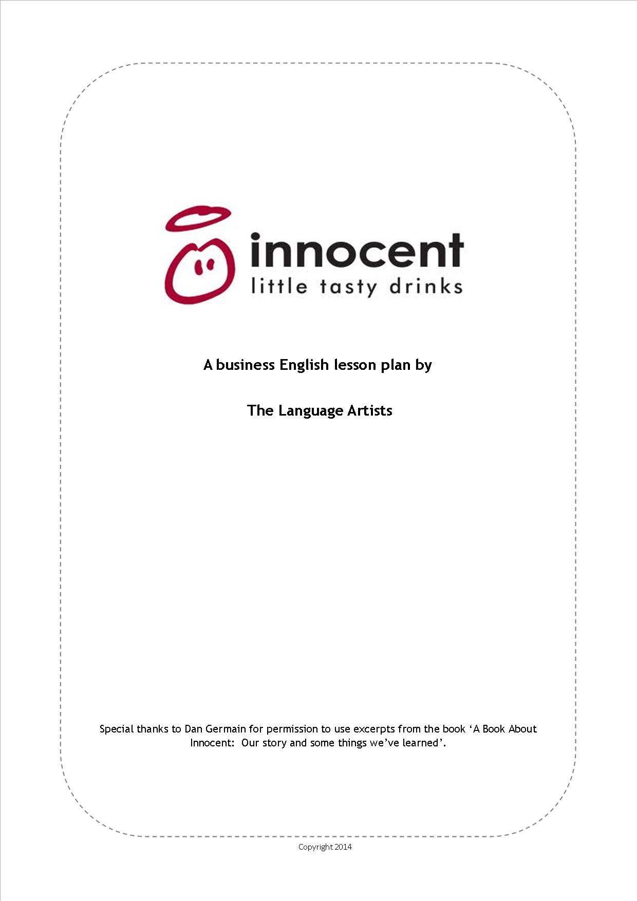 Innocent Drinks Front Cover