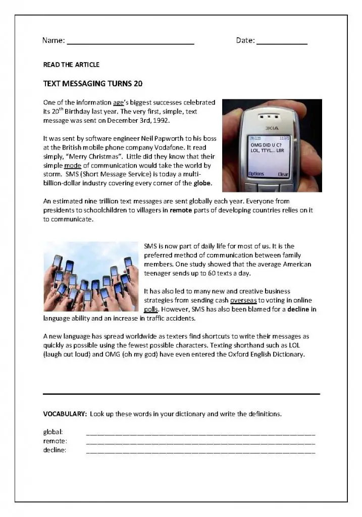 Reading Comprehension Technology Preview 2 English Jobs TurkeyEnglish